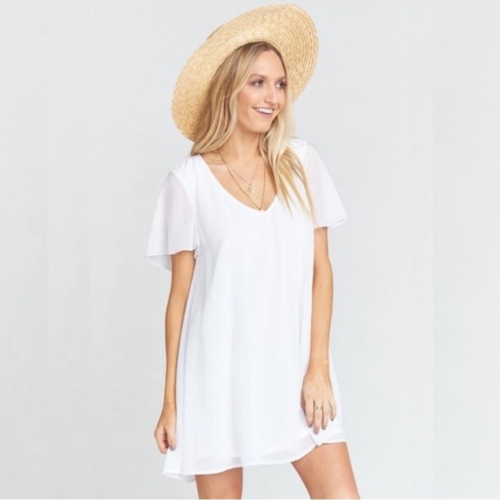 Show Me Your Mumu white Kylie mini dress